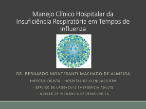 Manejo Clínico Hospitalar da Insuficiência Respiratória em Tempos