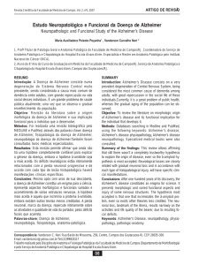 Estudo Neuropatol&oacute;gico e Funcional da Doen&ccedil;a de Alzheimer