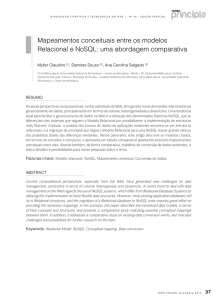 Mapeamentos conceituais entre os modelos Relacional e NoSQL