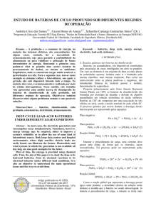 estudo de baterias de ciclo profundo sob diferentes regimes de