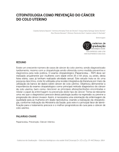 CITOPATOLOGIA COMO PREVENÇÃO DO CÂNCER DO COLO