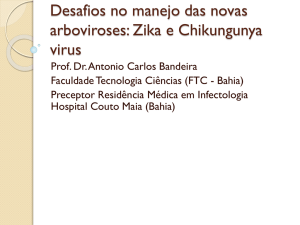 Desafios no manejo das novas arboviroses: Zika e Chikungunya virus