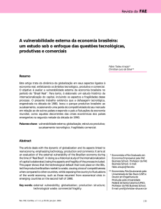 A vulnerabilidade externa da economia brasileira