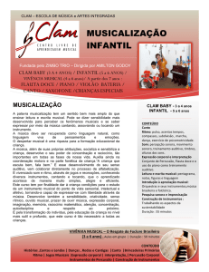 MUSICALIZAÇÃO INFANTIL - Clam Escola de Música
