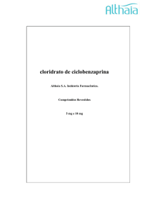 cloridrato de ciclobenzaprina