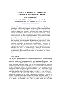 Avaliação de Atributos de Qualidade em Ambiente de