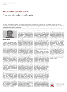 Economia informal e exclusão social