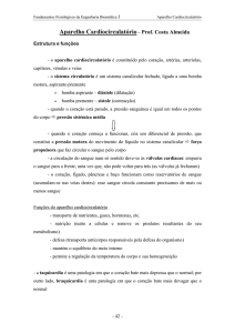 Aparelho cardiocirculatório – Prof