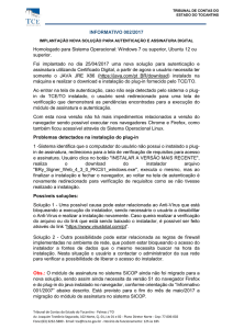 Informativo 002/2017 - Tribunal de Contas do Estado do Tocantins