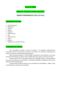 mapa 2016 manual de apoio a pais e alunos