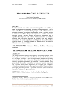 2. realismo político e conflitos
