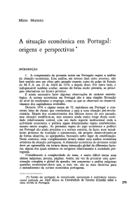 A situação económica em Portugal: origens e