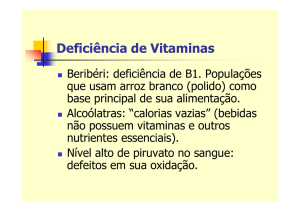 Deficiência de Vitaminas