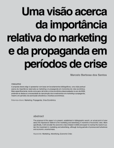 Uma visão acerca da importância relativa do marketing e da