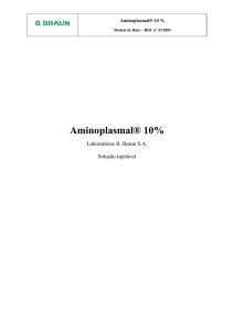 Aminoplasmal® 10% - Portal Saúde Direta