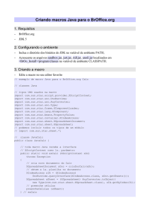 Criando macros Java para o BrOffice.org