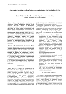 Sistema de Atendimento Telefónico Automatizado dos SDUA (SATA