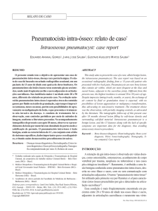 Intraosseous pneumatocyst: case report