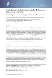 Avaliação ecotoxicológica de associações de fármacos