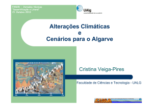 Alterações climáticas e Cenários para o Algarve