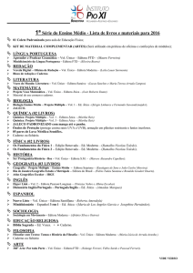 lista de livros e materiais 2016