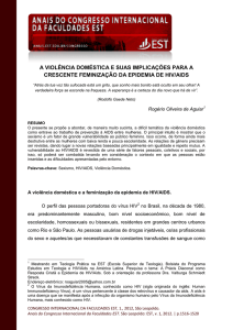 a violência doméstica e suas implicações para a