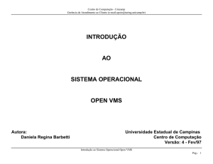 introdução ao sistema operacional open vms