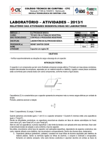 Prática 13a – Capacitor em Regime DC