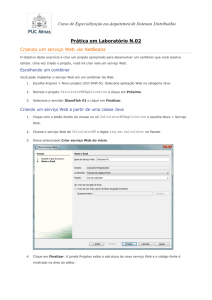 Criando um serviço Web