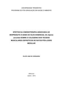 EFEITOS DA CINESIOTERAPIA ASSOCIADA AO BIOPRODUTO À