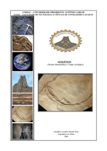 Rochas Metamórficas e Tempo Geológico