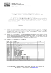 RESOLUÇÃO Nº - Geografia UFPR