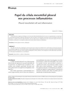 Papel da célula mesotelial pleural nos processos