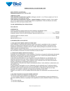 MODELO DE BULA PACIENTE RDC 47/09 ácido zoledrônico