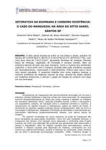 estimativa da biomassa e carbono existência: o caso do