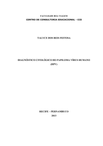 diagnóstico citológico do papiloma vírus humano (hpv)