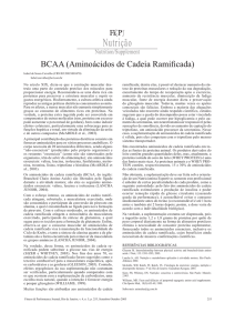 BCAA (Aminoácidos de Cadeia Ramificada)