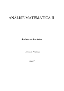 ANÁLISE MATEMÁTICA II