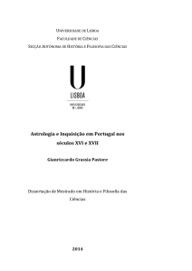 Astrologia e Inquisição em Portugal nos séculos XVI e XVII