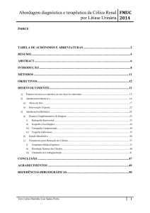 Abordagem diagnóstica e terapêutica da Cólica Renal