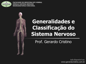 Sistema Nervoso - Dr. Gerardo Cristino