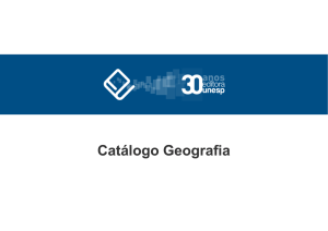 Catálogo: Geografia PDF - Fundação Editora Unesp