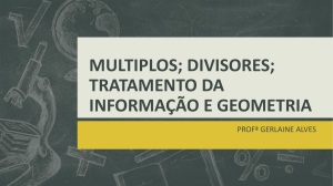 Matemática - Revisão - Professora Gerlaine