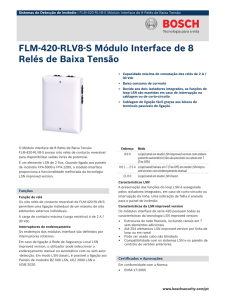 FLM‑420‑RLV8‑S Módulo Interface de 8 Relés de Baixa Tensão