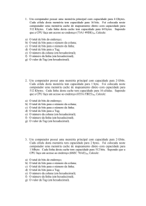 Exerc&iacute;cio Cache