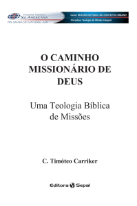 O caminho Misionario de Deus - Timóteo Carriker