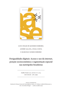 Desigualdades digitais: Acesso e uso da internet