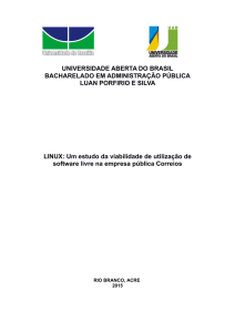 UNIVERSIDADE ABERTA DO BRASIL - BDM