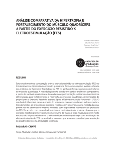 análise comparativa da hipertrofia e fortalecimento do músculo