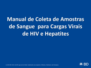 Manual de Coleta de Amostras de Sangue para Cargas Virais de